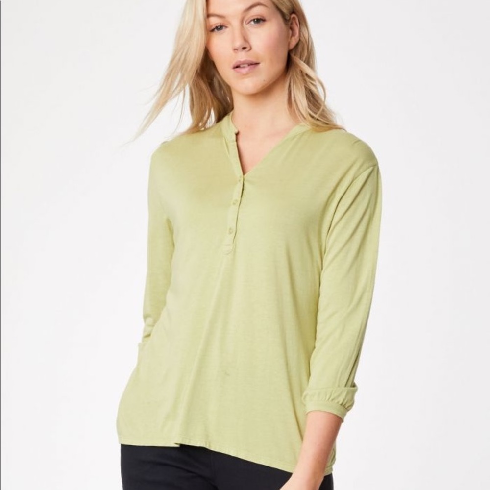 NWT Thought UK Ethel blouse in Moss